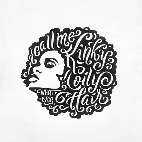 Quotes Illustration Art, Typographic Portrait, Quotes Illustration, Hair Poster, Art Design Ideas, Illustration Art Design, Calligraphy Words, Lettering Typography, Unusual Words