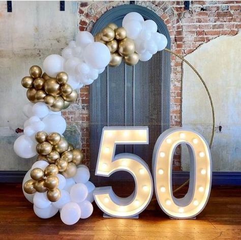 Light Up Numbers, Moms 50th Birthday, Birthday Lights, 50th Birthday Party Decorations, Party Neon, 50th Birthday Decorations, 50th Anniversary Party, 50th Party, Anniversary Decorations