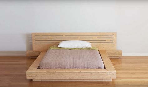 These Guys Built a Bed From 7 Sheets of Plywood  ||  The video is so relaxing. http://www.apartmenttherapy.com/these-guys-built-a-bed-from-7-sheets-of-plywood-and-the-video-is-so-relaxing-252371?utm_campaign=crowdfire&utm_content=crowdfire&utm_medium=social&utm_source=pinterest Plywood Furniture Plans, Plywood Bed, Old Bed Frames, Platform Bed Designs, Plywood Projects, Contemporary Bedroom Design, Built In Bed, Plywood Sheets, Plywood Furniture