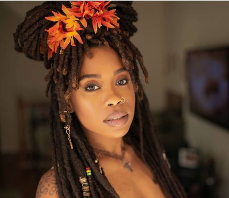 hair up/ Flower Crown Dreadhead Styles, Diy Dreads, Natural Hair Accessories, Glam Photoshoot, Loc Journey, Healthy Hair Journey, Dreadlock Hairstyles, Afro Hair, Natural Hair Inspiration