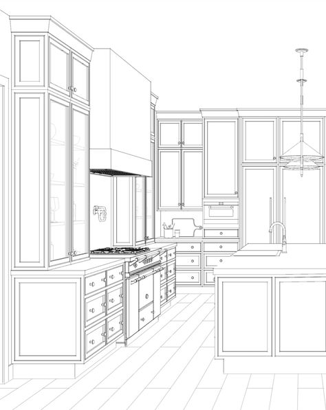 Tami Faulkner, Best Kitchen Layout, Kitchen Layouts With Island, Kitchen Floor Plan, Kitchen Design Styles, Kitchen Cabinet Layout, Custom Floor Plans, Kitchen Layout Plans, Bathroom Floor Plans