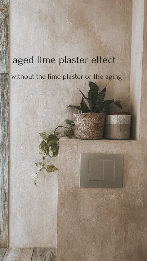 Aged lime plaster effect, without the aging OR the lime plaster! . You asked for it, I delivered! When we put this on the walls, my dad… | Instagram