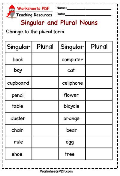 Change to the plural form Change Into Plural Worksheet, Work Sheet On Singular And Plural, Singular To Plural Worksheet, Singular Nouns Worksheet, English Plurals Worksheets, Plural Nouns Worksheet Grade 3, Plural And Singular Worksheets, Singular Plural Worksheets Kindergarten, Singular Plural Worksheets Grade 3