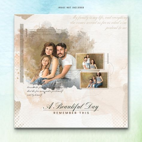 Download this Premium PSD File about Watercolor Photo Effect and Wedding Watercolor Instagram Posts, and discover more than 2 Million Professional Graphic Resources on Freepik Photo Album Design Template, Watercolor Photo, Wedding Background Images, Graphic Shapes Design, Graphic Shapes, Wedding Watercolor, Shapes Design, Photo Album Design, Psd Template Free