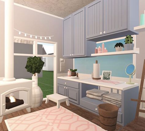 Cute Dresser, Bloxburg Building, Bloxburg Hacks, Roblox House, House Plans With Pictures, House Decorating Ideas Apartments, House Interior Design Styles, Tiny House Layout, Home Building Tips