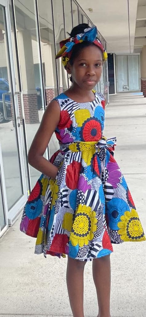 Ankara flared dress