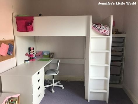 Jennifer's Little World blog - Parenting, craft and travel ... Ikea Smastad, Stuva Loft Bed, Cabin Bed With Desk, Ikea Loft, Cabin Beds For Kids, Bed Ikea, A Loft Bed, Ikea Stuva, Ikea Kids Room