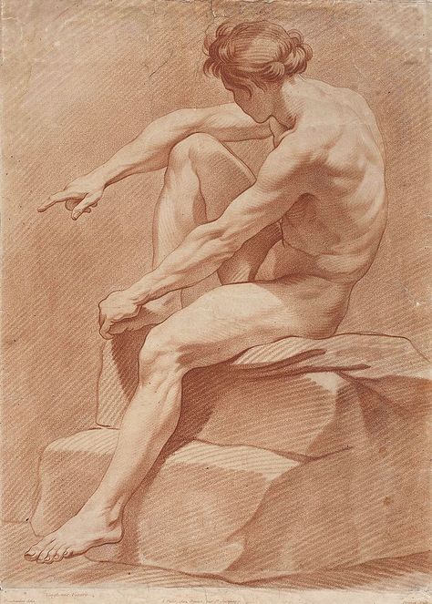 Chalk On Paper, Art Du Croquis, Male Figure Drawing, Human Anatomy Drawing, Master Drawing, Human Figure Drawing, Human Anatomy Art, Figure Sketching, Gesture Drawing