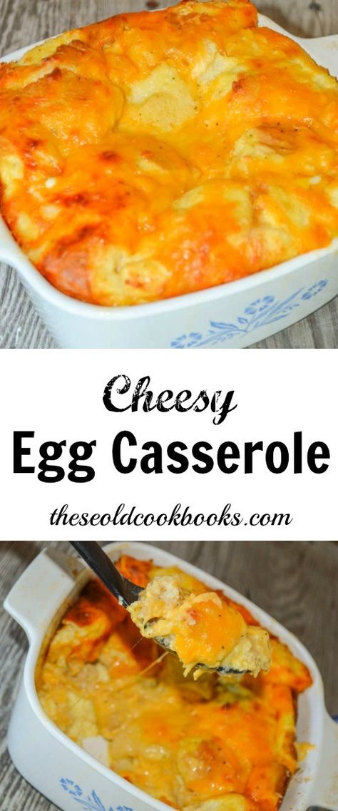 Egg Casserole Recipes No Meat, Meatless Egg Casserole Recipes, Egg Dinner Ideas, Cheesy Egg Casserole, Eggs Casserole, Egg And Cheese Casserole, Cheese Casserole Recipes, Breakfast Egg Casserole, Cheesy Eggs