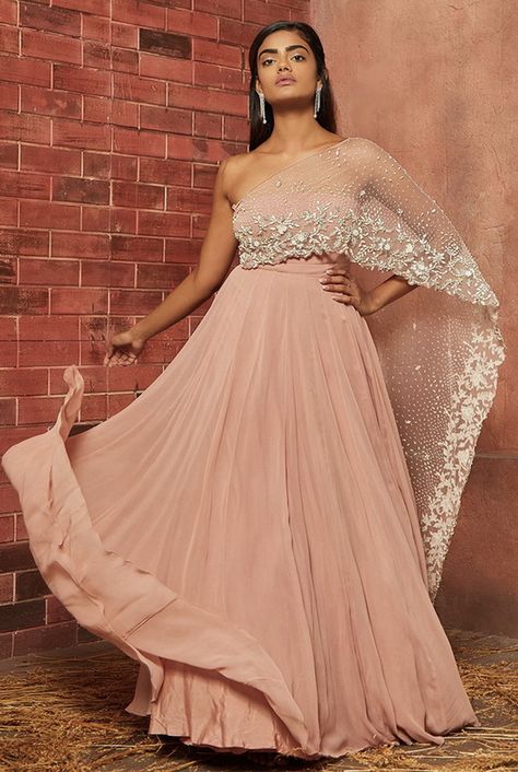 Where Can You Buy A Cocktail Gown From For Your Intimate Wedding Under 50K? Tube Gown, Western Gown, Cocktail Outfit, Indo Western Dress, Ghagra Choli, Cocktail Gowns, Indian Gowns, Embellished Gown, Designer Party Wear Dresses