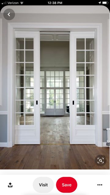 Plan Photoshop, French Pocket Doors, French Doors Bedroom, Room Separator, Sliding French Doors, Sliding Closet, French Doors Patio, Door Sliding, Inspiring Interiors