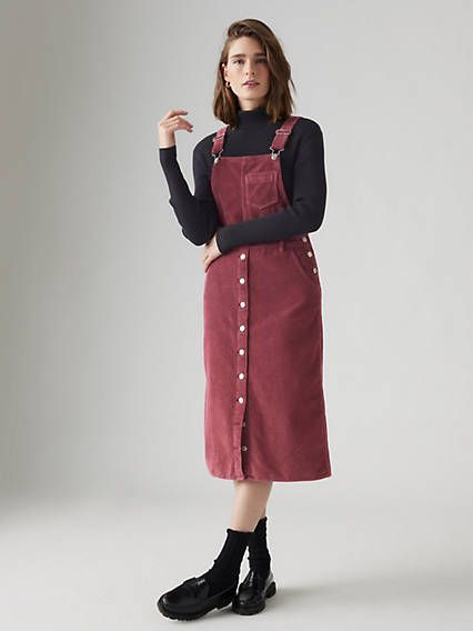 Vintage-inspired and easy to throw on and go, our Tico Jumper Dress is an instant classic. Inspired by classic overalls, it features adjustable suspender straps, 5 pockets for stashing your essentials, a button-down skirt and a flattering A-line silhouette. A vintage-inspired jumper dress With an A-line cut Features a button-down skirt Finished with 5 pockets