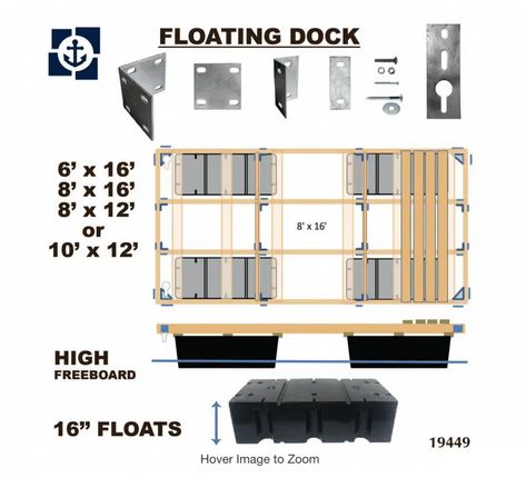 Diy Boat Dock Ideas, Diy Floating Dock, Lake Docks Designs, Floating Dock Kits, Floating Dock Plans, Diy Dock, Building A Dock, Bridge Ideas, Floating Boat Docks