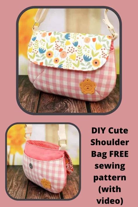 Childs Purse Sewing Pattern Free, Small Purse Sewing Pattern Free, Small Shoulder Bag Pattern, Make A Purse Free Pattern, Girls Purse Pattern Free, Toddler Purse Pattern Free, Simple Purse Sewing Pattern, Small Crossbody Bag Pattern Free, Small Purse Diy