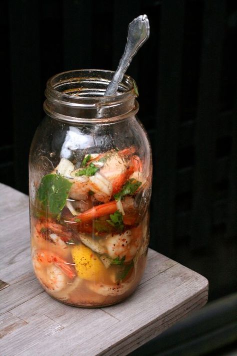 Pickled Shrimp Recipe, Seafood Cuisine, Pickled Shrimp, Pickled Foods, Pickled Eggs, Pickled Veggies, Pickled Vegetables, Jambalaya, Pickling Recipes