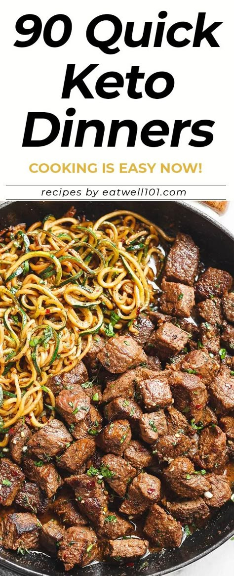 90 Easy Keto Dinner Recipes - These quick and easy keto dinners recipe ideas can be made in like 30 minutes or less. #Keto #lowcarb #recipes #eatwell101 Lunch Quick, Easy Keto Dinner Recipes, Lowcarb Recipes, Cena Keto, Easy Keto Dinner, Dinners Easy, Breakfast Low Carb, Keto Dinner Recipes, Diner Recept