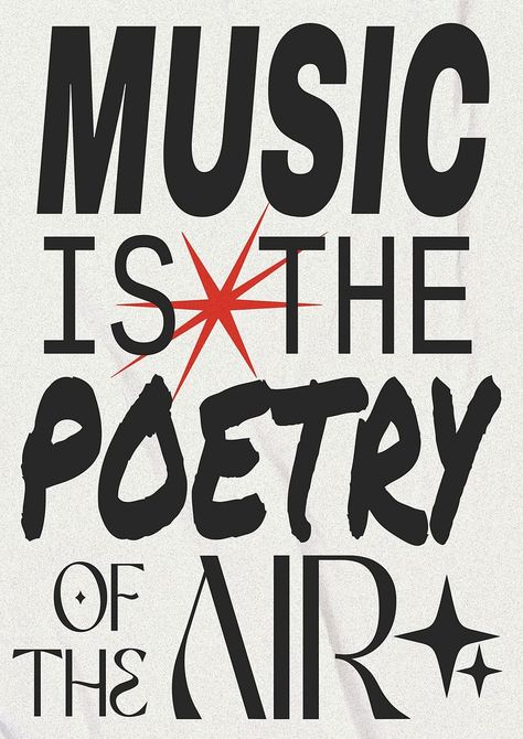 Music is the poetry of the air poster template | free image by rawpixel.com / Sakarin Sukmanatham Poetry Posters Design, Classroom Reference, Poetry Poster, Graffiti Aesthetic, Music Template, Poetry Posters, Quote Collage, Behance Design, Nice Designs