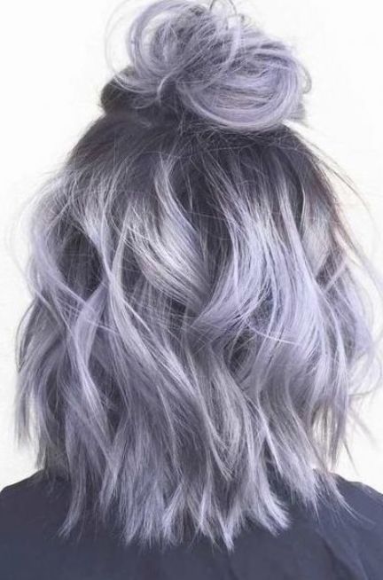 Best hair color grey silver purple lavender 47 ideas #hair | Hair color grey silver, Lavender hair colors, Silver ombre hair Silver Lavender Hair, Silver Purple Hair, Hair Color Grey Silver, Purple Grey Hair, Silver Ombre Hair, Lavender Hair Colors, Color Ideas For Short Hair, Ideas For Short Hair, Lavender Hair