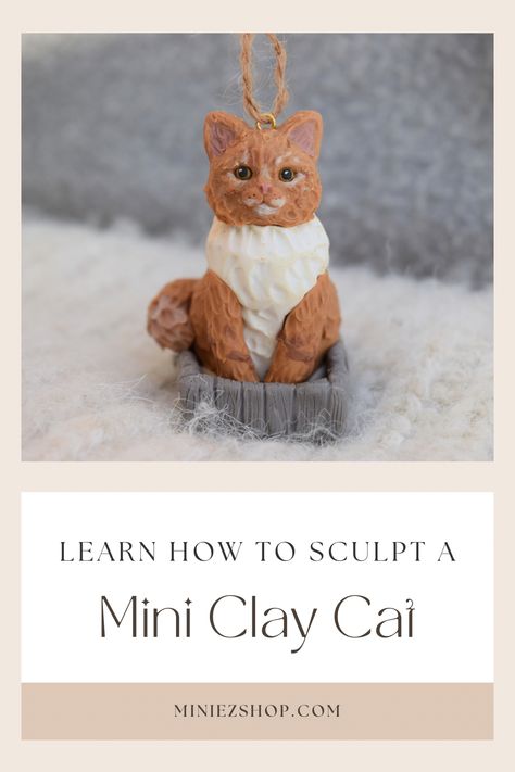 Learn how to sculpt a miniature polymer clay cat with Miniezshops sculpting tutorial on YouTube. Tap to watch now! Polymer Clay Sculpting Tutorial, Cat Out Of Clay, Polymer Clay Cat Tutorial, Dog Polymer Clay, Polymer Clay Cat, Miniature Polymer Clay, Air Clay, Clay Cat, Sculpting Tutorials