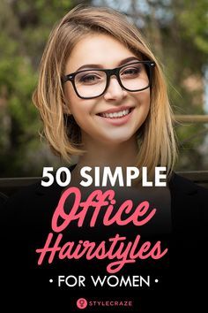 Hairstyles For Office Work, Simple Office Hairstyles, Hairstyles For Interview, Interview Hairstyles Medium, Business Casual Hairstyles, Quick Work Hairstyles, Easy Office Hairstyles, 40 Year Old Hair Styles, Job Interview Hairstyles