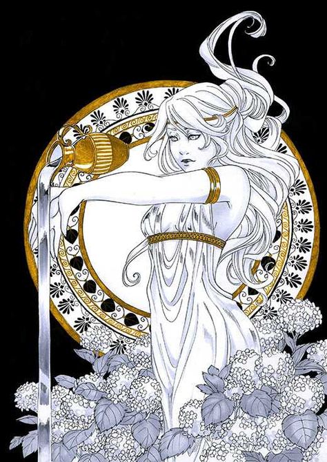 Ladies of Ancient Mythology - Imgur Greek Goddess Art, Classical Greece, Oc Character, Fairy Statues, Greek Tattoos, Greek Gods And Goddesses, Oc Inspo, Greek Mythology Art, Ancient Mythology