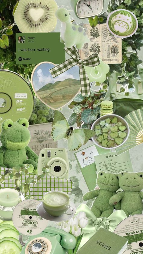 Sweet and Green 💚🍀 #green #greenaesthetic #fyp Mint Green Aesthetic Pictures, Cute Green Aesthetic Wallpaper, Aesthetic Wallpaper Green Pastel, Matcha Green Wallpaper, Light Green Aesthetic Wallpaper, Green Wallpaper Collage, Cute Green Wallpapers, Green Pastel Aesthetic, Green Collage Wallpaper