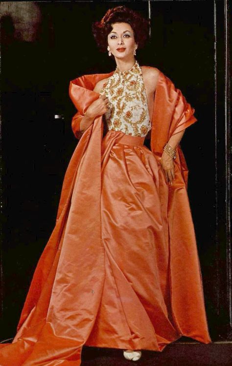 Retro Runway, Christophe Decarnin, Balmain Collection, Satin Evening Gown, Fashion 1960s, Box Of Chocolates, Retro Images, French Fashion Designers, Slim Denim