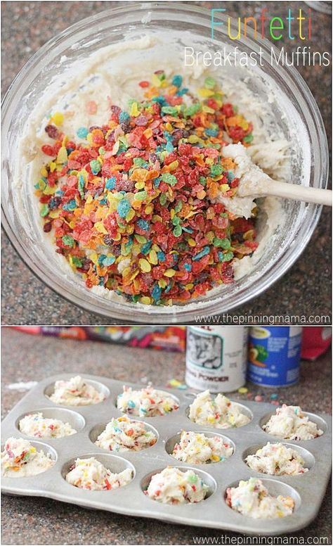 Funfetti Breakfast, Back To School Breakfast, School Breakfast, Breakfast Ingredients, Think Food, Breakfast Muffins, Köstliche Desserts, Breakfast For Kids, Breakfast Dishes