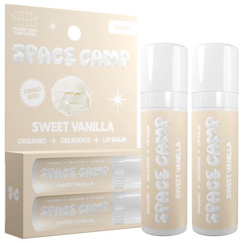 Space Camp Lip Balm, Jumbo Lip Balm, Lip Balm Packaging, Hydrated Lips, Space Camp, Organic Lip Balm, Lip Balm Tubes, About Space, Flavored Lip Balm