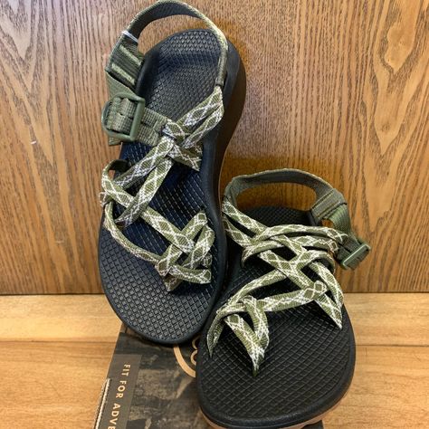 Chocos Shoes, Granola Shoes, Cute Chacos, Taupe Sandals, Chacos Sandals, Double Strap Sandals, Green Sandals, Funky Shoes, Chaco Shoes