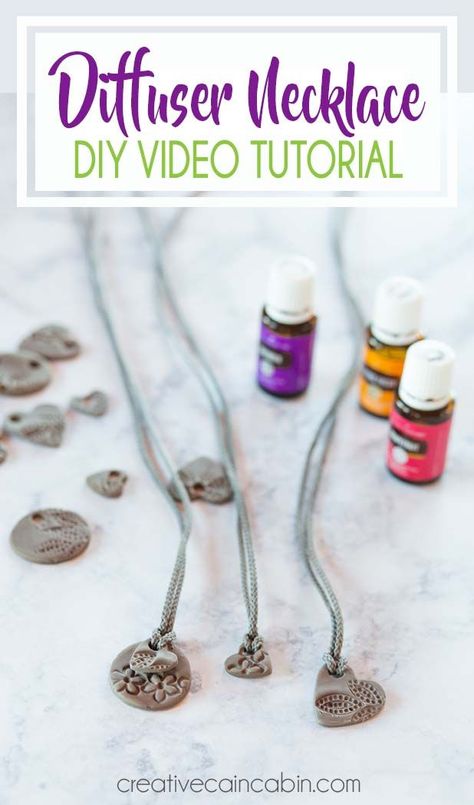 Easy essential oils jewelry diffuser necklace guide. DIY Video for making an inexpensive Diffuser Necklace using clay. Easy to follow and can be ready to wear in 2 hours time. Diy Clay Diffuser, Diffuser Necklace Diy, Diy Diffuser, Necklace Video, Clay Diffuser, Free Jewelry Making Projects, Diy Essential Oil Diffuser, Clay Easy, Making Jewelry For Beginners