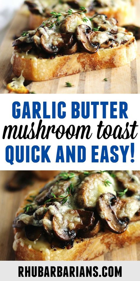 Spring Recipes Vegetarian, Mushrooms On Toast, Healthy Spring Recipes, Spring Recipes Dinner, Garlic Butter Mushrooms, Spring Recipes Dessert, Mushroom Toast, Sautéed Mushrooms, Mushroom Dish