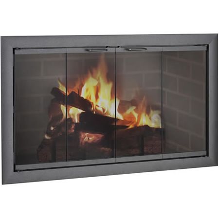 Brookfield ZC Fireplace Door Zero Clearance Fireplace, Fireplace Door, Fireplace Glass Doors, Fireplace Glass, Masonry Fireplace, Fireplace Doors, Inside Doors, Small Fireplace, Classic Doors