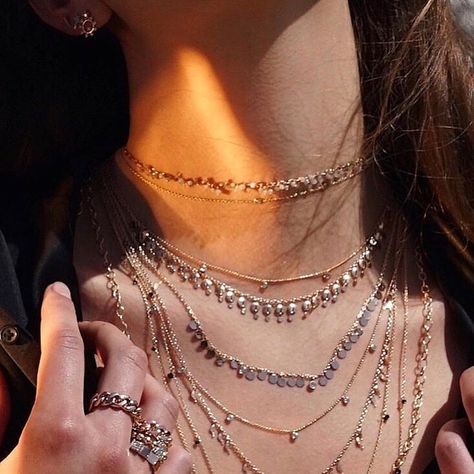 More is definitely more! ✨ c/o @jaimiegellerjewelry #StrandAlign #StayTangleFreeWithStrandAlign #LayeredUp Kismet By Milka Jewelry, Kismet By Milka, Greek Myth, Hope Mikaelson, First Girl, Girls Best Friend, Layered Necklaces, Colored Diamonds, Metal Working