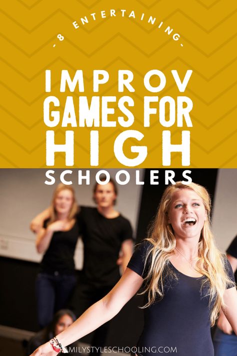 Games For High Schoolers, Improv Games, Public Speaking Activities, Theatre Classroom, Speaking Games, Theatre Games, Drama Activities, Teaching Theatre, Drama Education