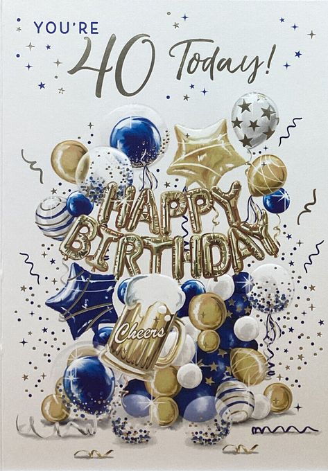 Birthday Card Male, 50th Birthday Greetings, Happy Birthday Cheers, Happy Birthday Beer, Grandson Birthday Cards, 40th Birthday Quotes, Birthday Cards For Son, Grandson Birthday, 30th Birthday Cards