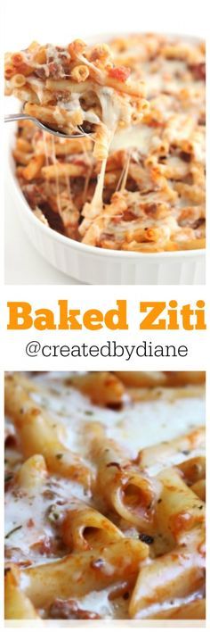 Meals For 10 People, Beef Baked Ziti, Penne Recipes, Pasta Penne, Ziti Recipes, Baked Ziti Recipe, Tandoori Masala, Baked Ziti, Penne Pasta