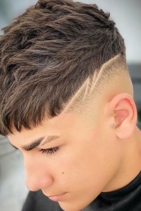 25 Trendy Lightning Bolt Haircut Ideas To Style In 2023 Lightning Bolt Haircut, Hair Designs For Boys, Boys Haircuts With Designs, Boys Fade Haircut, Taper Fade Short Hair, Fade Haircut Designs, Hair Designs For Men, Taper Fade Curly Hair, Male Haircuts Curly