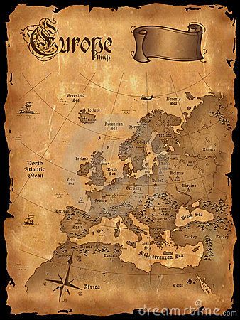 Vintage Europe Map                                                                                                                                                     More Maps Aesthetic, European Map, Germany Map, Ancient Maps, Map Globe, Old World Maps, Europe Map, Old Maps, Fantasy Map