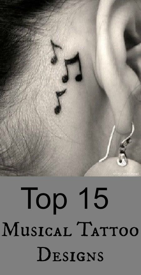 35 Tattoos for Music Lovers That You Have to See to Believe ... Songs Tattoo, Tramp Stamp Tattoos, Music Notes Tattoo, Tattoo Music, Music Note Tattoo, Female Tattoos, Marquesan Tattoos, Music Tattoo Designs, Men Tattoos