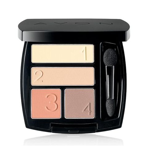 Avon True Color Matte Eyeshadow Quad - Tenderness Yellow Blonde, Eyeshadow Quad, Avon True, Avon Products, Color Eyeshadow, Matte Eyeshadow, Soft Yellow, True Colors, Quad