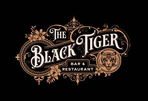 PART 03 - HOW TO CREATE AN ORNATE LOGO DESIGN– Heritage Type Co. Ornate Logo Design, Classic Typography Design, Heritage Logo Design, Ornate Typography, Victorian Logo, Vintage Typography Design, Lettering Tattoo, Black Tiger, Tattoo Font