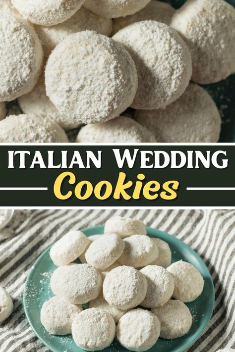 Italian Wedding Cookies Recipe - Insanely Good Italian Wedding Cookies Recipe, Cookies Easy Recipe, Wedding Cookies Recipe, Italian Wedding Cookies, Little Sunny Kitchen, Christmas Cookie Recipes Holiday, Italian Wedding Cakes, Dessert Homemade, Dinner Then Dessert