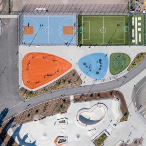 Myyrmäki Sports Park by Loci « Landscape Architecture Platform | Landezine Architect Data, Linear Park, Sports Field, Sport Park, Youth Center, Outdoor Park, Park Landscape, Sport Court, Urban Park