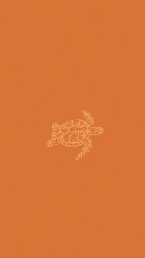 Hippie Summer Wallpaper, Summer Wallpaper Turtle, Cool Orange Wallpaper, Surf Wallpaper Backgrounds, Summer Wallpaper Orange, Turtle Wallpaper Aesthetic, Hippy Wallpapers, Orange Summer Wallpaper, Cute Ocean Wallpapers