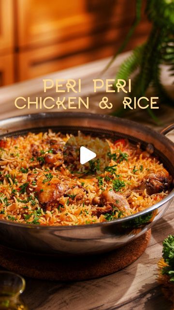 Peri Peri Rice, Peri Peri Chicken Recipe, Peri Chicken, Chicken Rice Recipes, Peri Peri Chicken, Peri Peri, Masala Recipe, On A Rainy Day, Basmati Rice