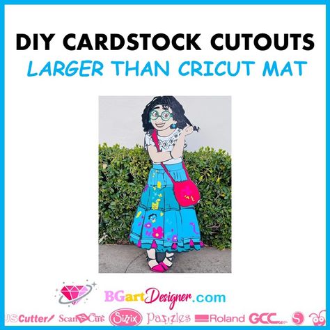 Larger Than Mat Cricut Projects, Rhinestones Designs, Slice Tool, Cricut Mat, Fun Characters, Awesome Crafts, Silhouette Cameo Tutorials, Craft Day, Cut Image