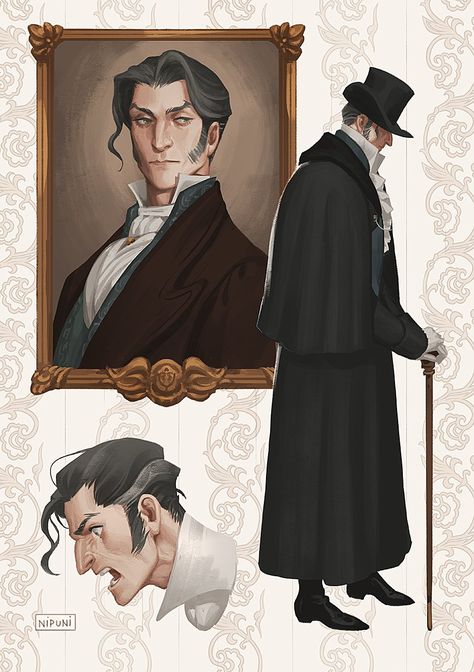 Victorian Character Design, Victorian Man, Film Anime, Victorian Art, Character Design References, Freelance Illustrator, Art Reference Poses, Pretty Art, Main Characters