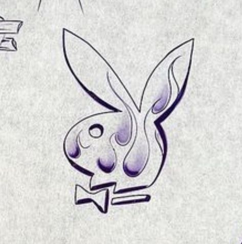 Playboy Bunny Drawing, Chest Tattoo Birds, Playboy Tattoo, Ripped Skin Tattoo, Easy Tattoos To Draw, Chest Tattoo Drawings, Lion Forearm Tattoos, Bunny Sketches, Flirty Questions