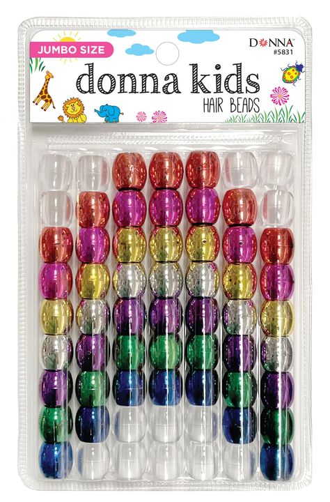 PRICES MAY VARY. DONNA products are proven and popular products that are sold in local beauty stores throughout the United States. DONNA Jumbo Plastic Hair Beads, Hair Beads for Kids DIY Hair Braiding plastic beads for braid hair 1pc Quick Beaders for Kids Hair Braids Kids Hair Braids, Beads Hair, Beading For Kids, Color Book, Hair Braiding, Braid Hair, Hair Braids, Kids Braided Hairstyles, Popular Products